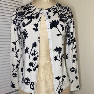 Vintage BFA Classics button up floral sweater Sz PS  LB1